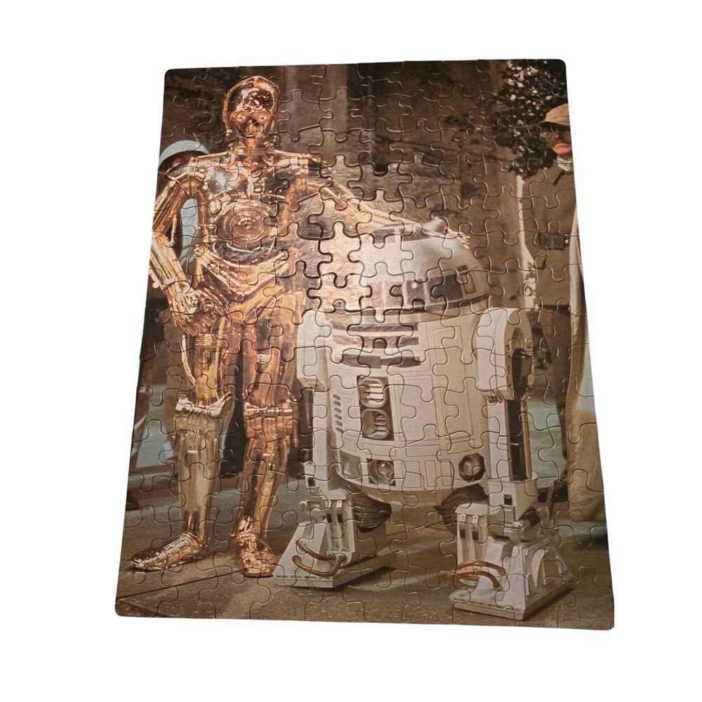 1977 Kenner Star Wars 140 Pieces‎ Jigsaw Puzzle R2D2 and C3PO ~ 40100 #40100